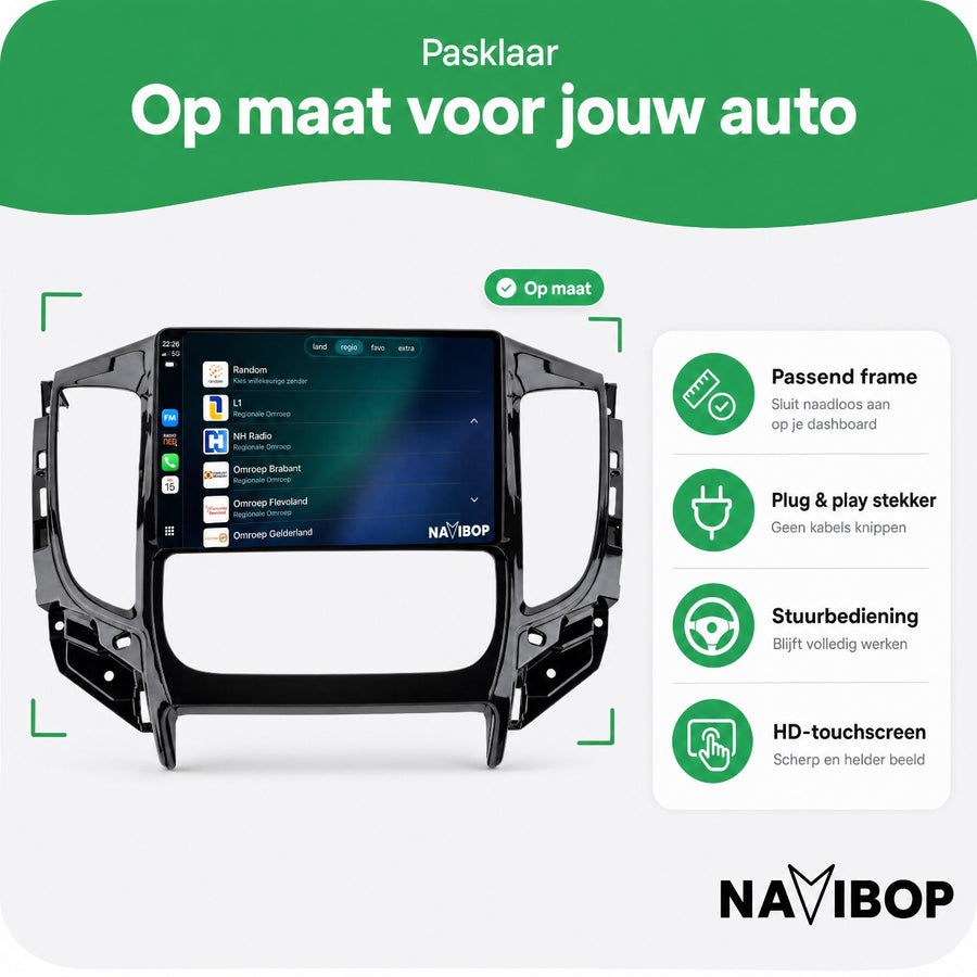 Mitsubishi Triton | Autoradio | CarPlay & Android Auto | Android 15.0