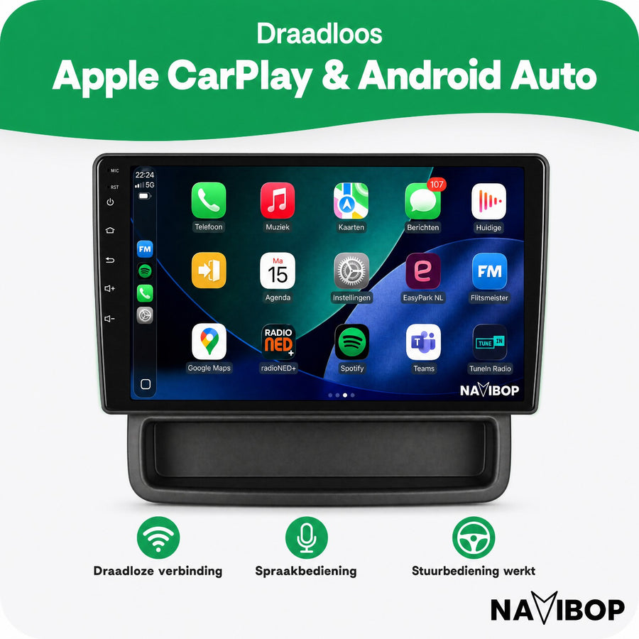 Nissan Primastar Renault Traffic | Autoradio | CarPlay & Android Auto | Android 15.0 | 2010 t/m 2014