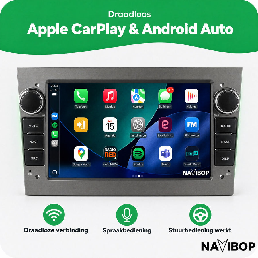 Opel Astra H Agila Corsa C | Autoradio | CarPlay & Android Auto | Android 15.0
