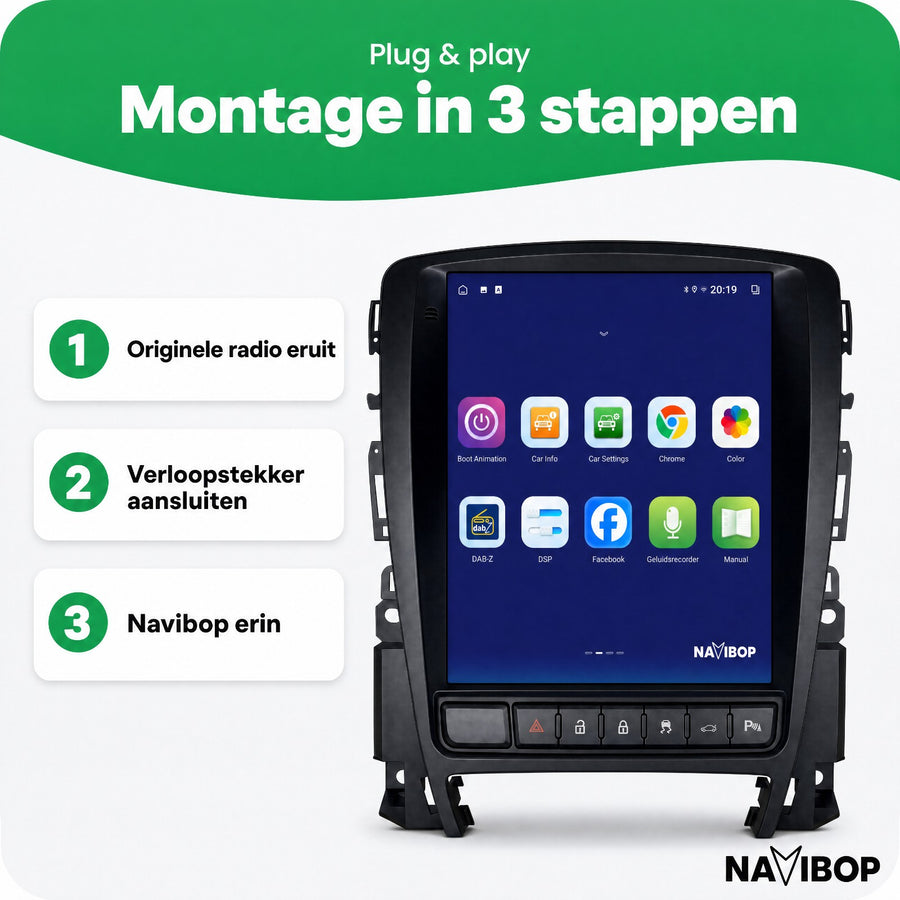 Opel Astra J Versie A | Autoradio | CarPlay & Android Auto | Android 15.0 | 2010 t/m 2015
