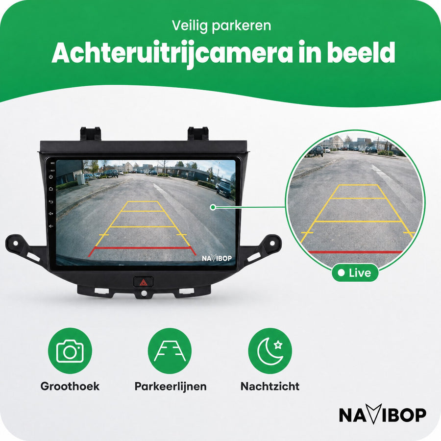 Opel Astra K | Autoradio | CarPlay & Android Auto | Android 15.0 | 2013 t/m 2021