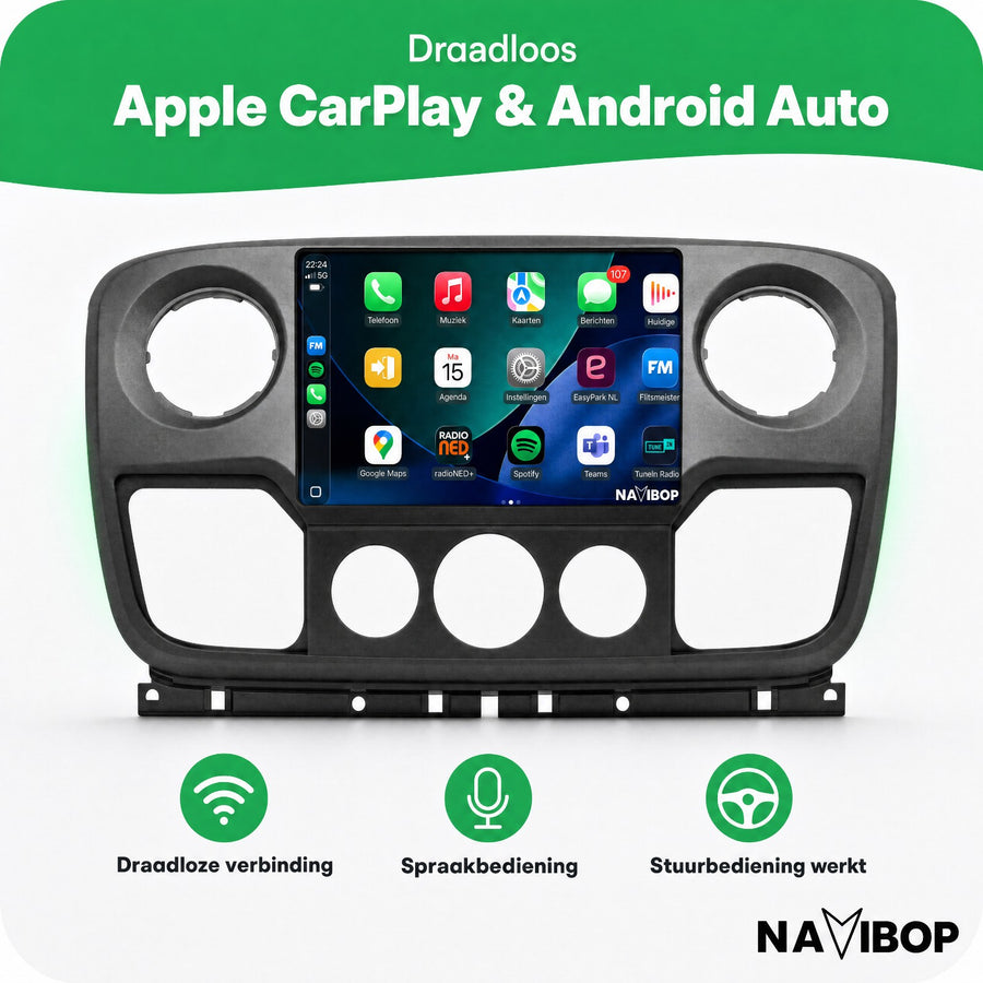 Opel Nissan NV400 | Autoradio | CarPlay & Android Auto | Android 15.0