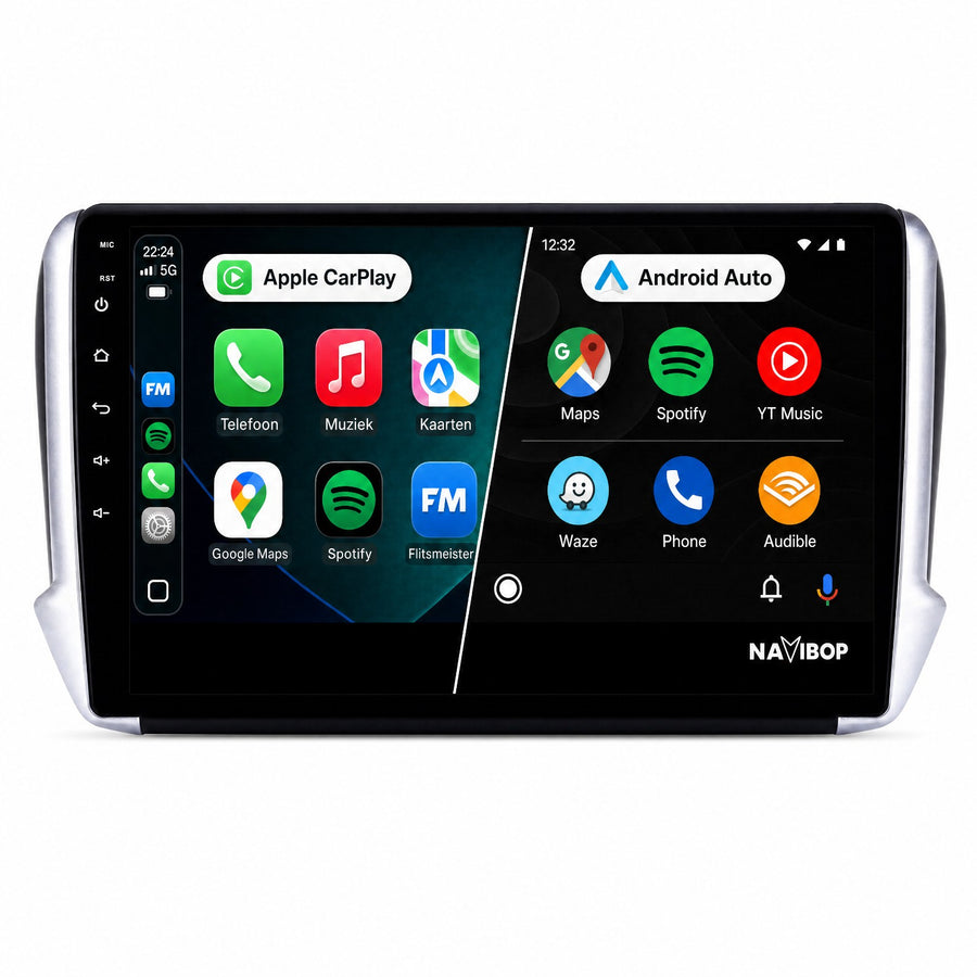 Peugeot 208 2008 | Autoradio | CarPlay & Android Auto | Android 15.0 | 2013 t/m 2020