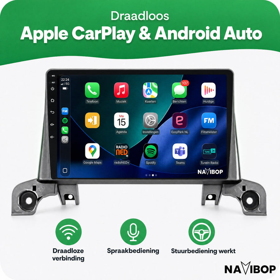 Peugeot 3008 5008 | Autoradio | CarPlay & Android Auto | Android 15.0 | 2016 t/m 2024