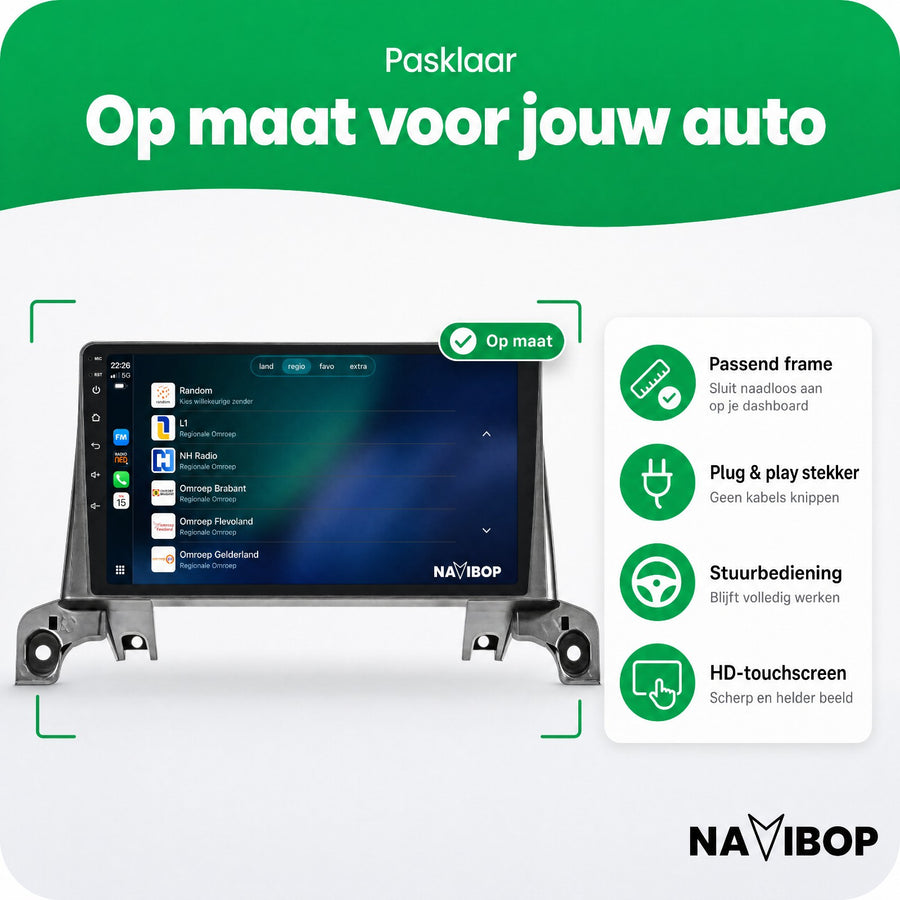 Peugeot 3008 5008 | Autoradio | CarPlay & Android Auto | Android 15.0 | 2016 t/m 2024