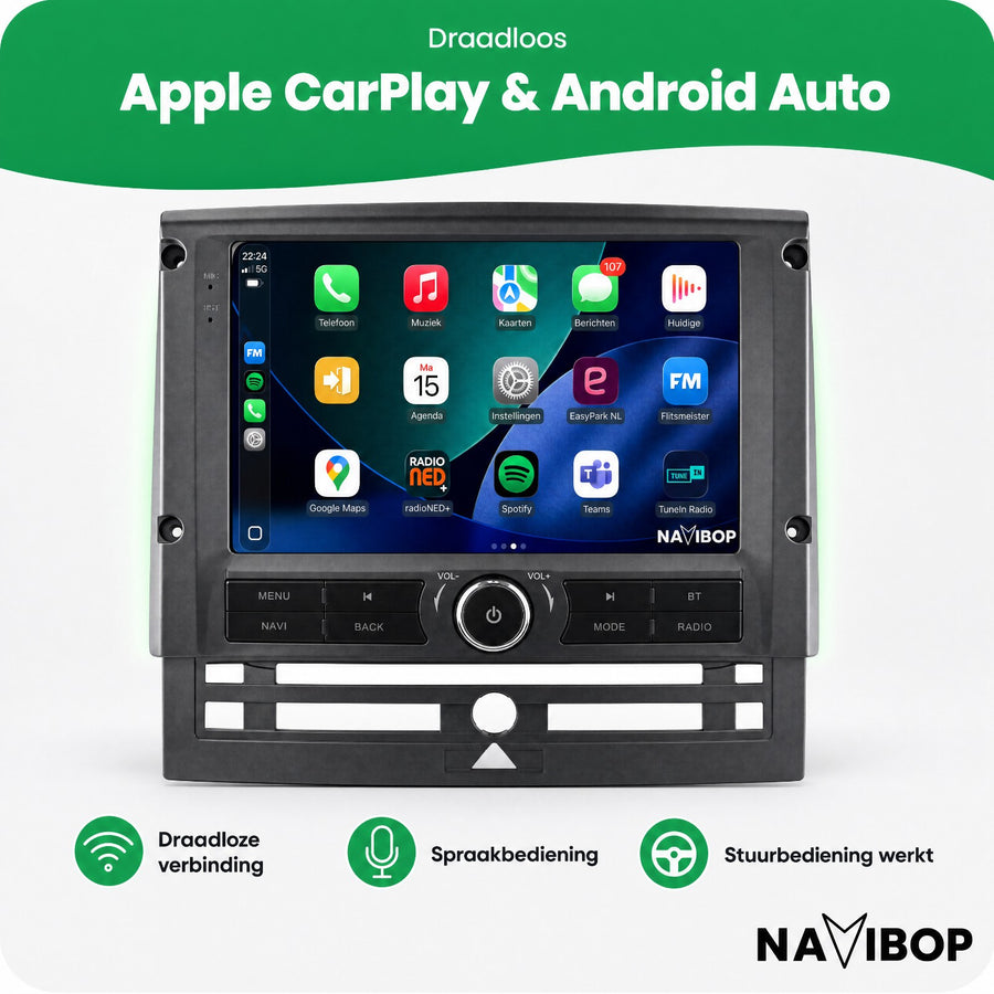 Peugeot 407 Tesla | Autoradio | CarPlay & Android Auto | Android 15.0 | 2004 t/m 2011