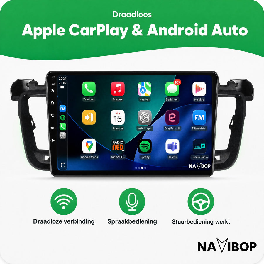 Peugeot 508 508 Sw | Autoradio | CarPlay & Android Auto | Android 15.0 | 2011 t/m 2017