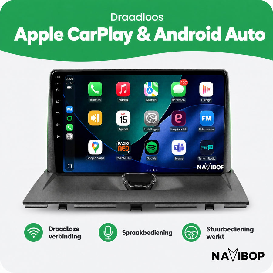 Peugeot Expert | Autoradio | CarPlay & Android Auto | Android 15.0 | 2007 t/m 2016