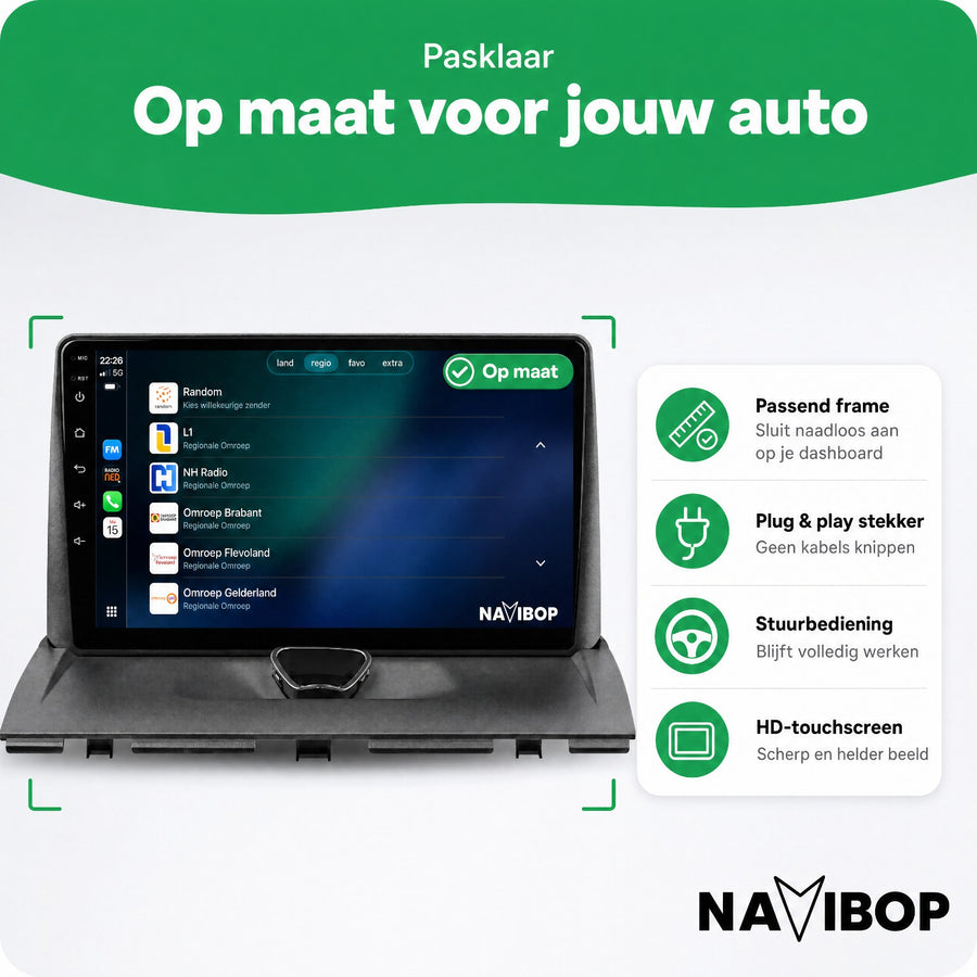 Peugeot Expert | Autoradio | CarPlay & Android Auto | Android 15.0 | 2007 t/m 2016