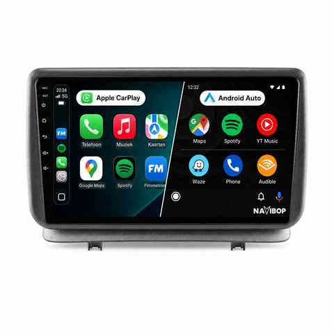 Renault Clio | Autoradio | CarPlay & Android Auto | Android 15.0 | 2005 t/m 2012