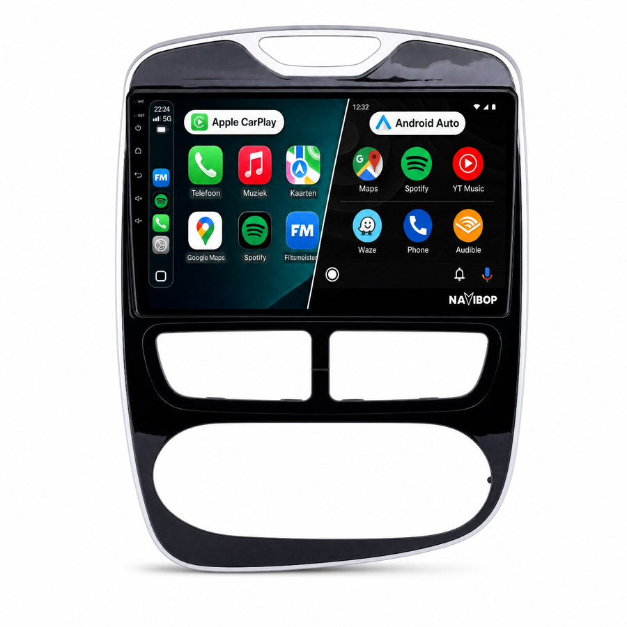 Renault Clio | Autoradio | CarPlay & Android Auto | Android 15.0 | 2012 t/m 2019