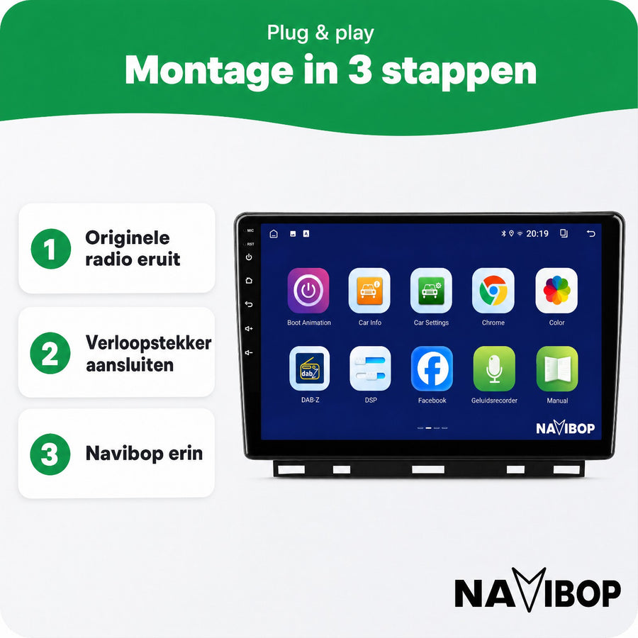 Renault Clio | Autoradio | CarPlay & Android Auto | Android 15.0 | 2019 t/m 2025