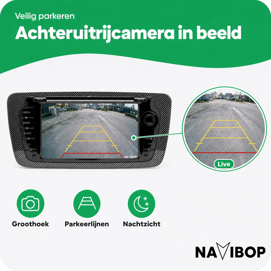 Seat Ibiza | Autoradio | CarPlay & Android Auto | Android 15.0 | 2009 t/m 2013
