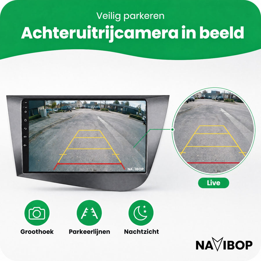 Seat Leon | Autoradio | CarPlay & Android Auto | Android 15.0 | 2005 t/m 2012