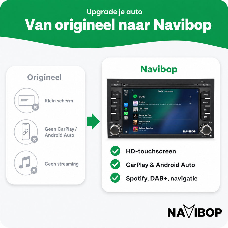 Seat Leon | Autoradio | CarPlay & Android Auto | Android 15.0 | 2012 t/m 2020
