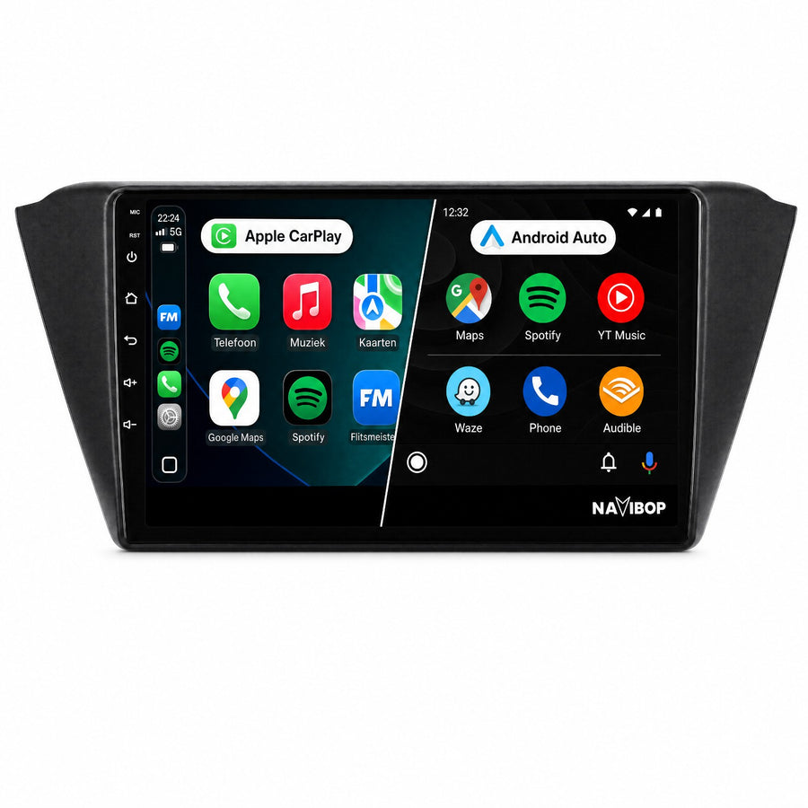Škoda Fabia | Autoradio | CarPlay & Android Auto | Android 15.0 | 2015 t/m 2019