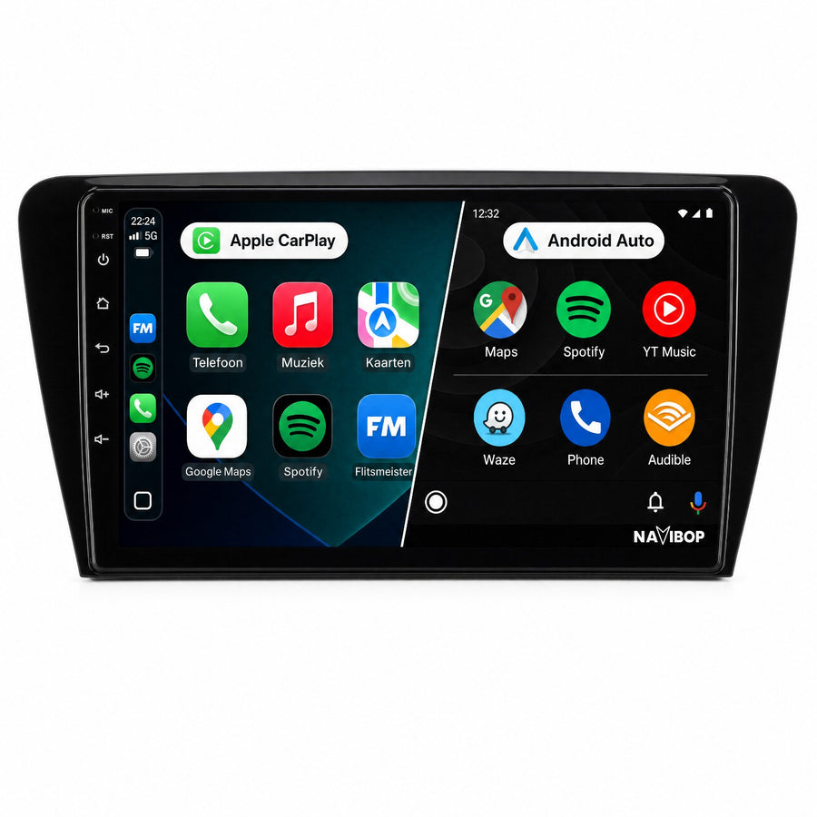 Škoda Octavia | Autoradio | CarPlay & Android Auto | Android 15.0 | 2012 t/m 2019