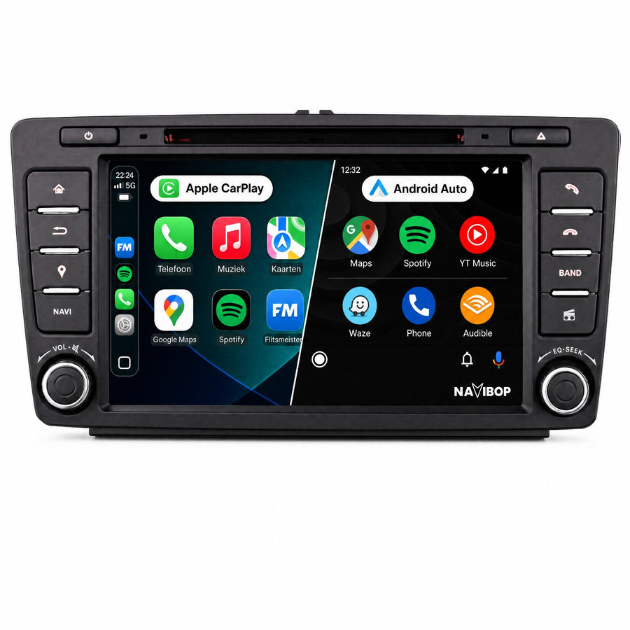Škoda Octavia Yeti | Autoradio | CarPlay & Android Auto | Android 15.0 | 2009 t/m 2015