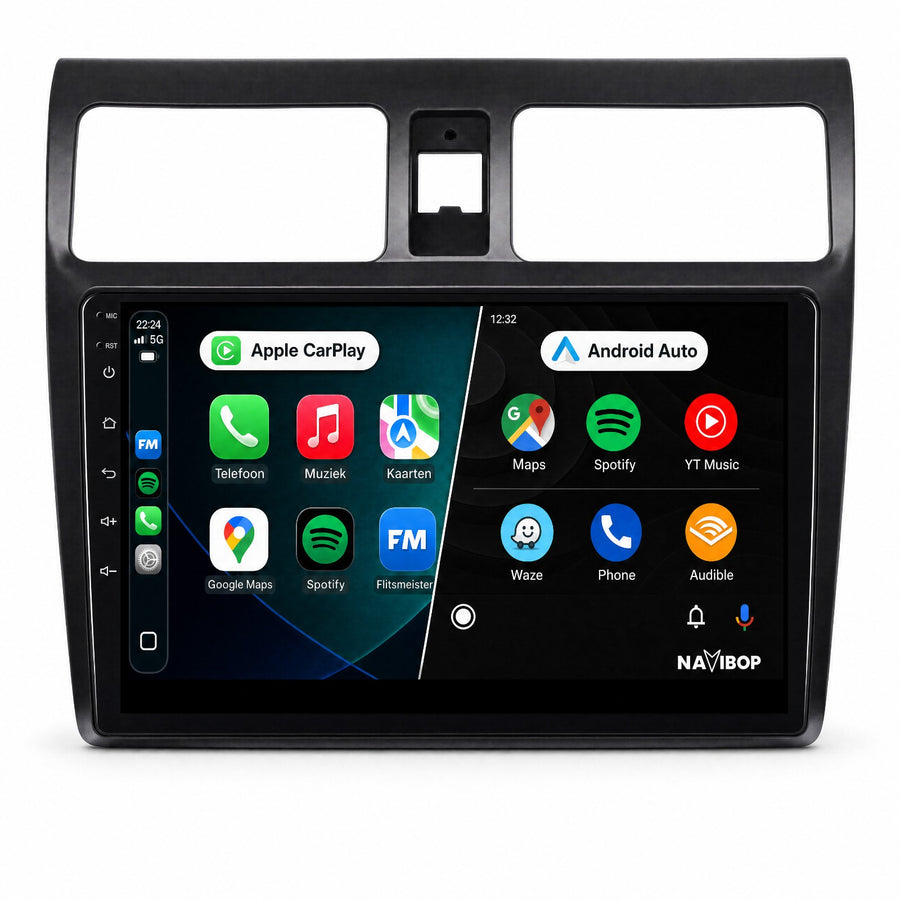 Suzuki Swift | Autoradio | CarPlay & Android Auto | Android 15.0 | 2005 t/m 2010