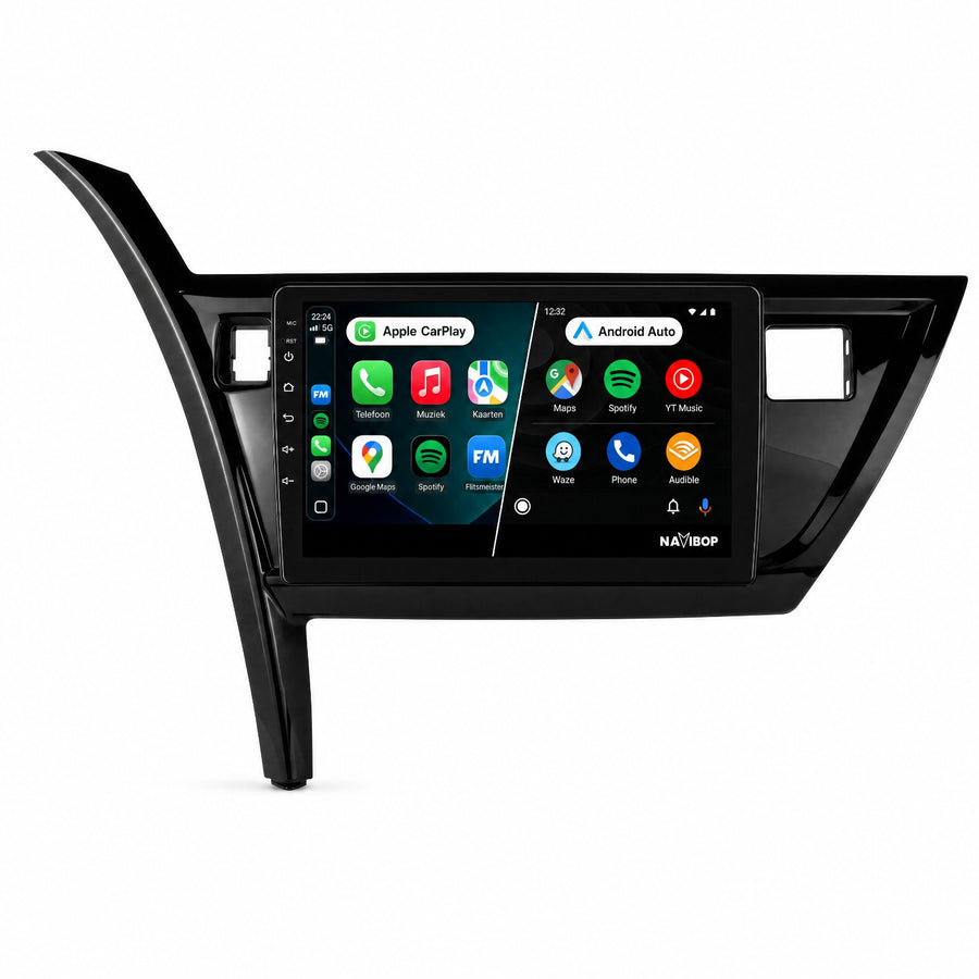 Toyota Auris Vierkant Gevarenlicht | Autoradio | CarPlay & Android Auto | Android 15.0 | 2013 t/m 2016