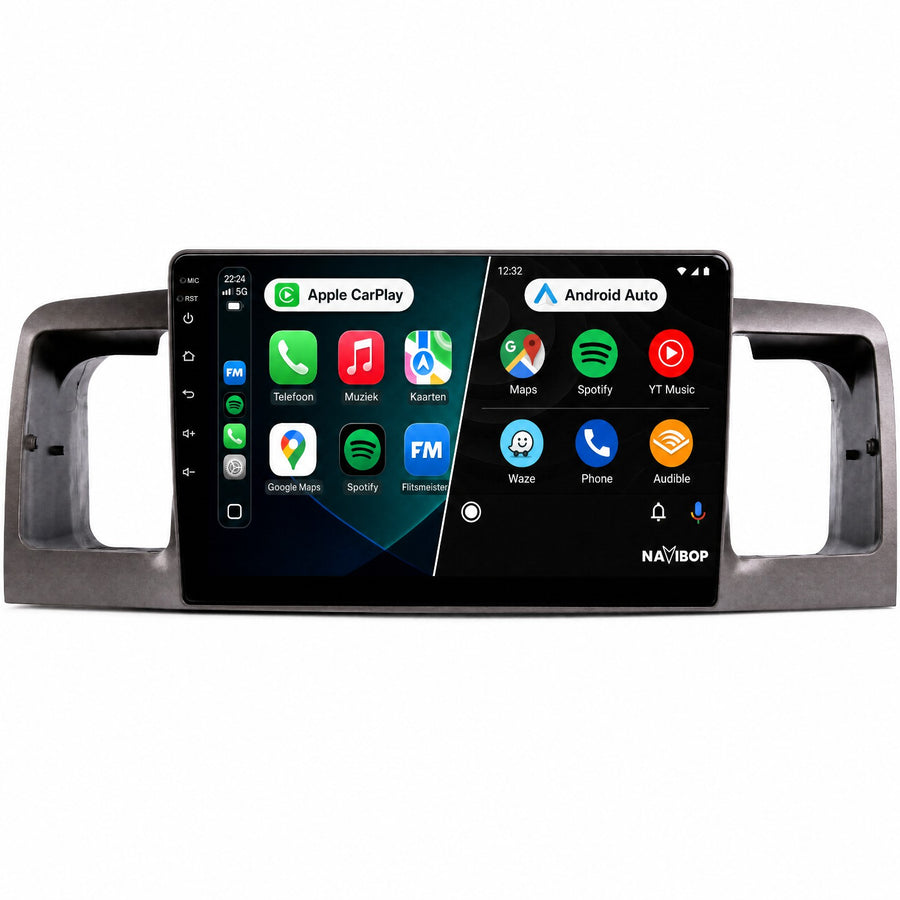 Toyota Corolla | Autoradio | CarPlay & Android Auto | Android 15.0 | 2000 t/m 2007