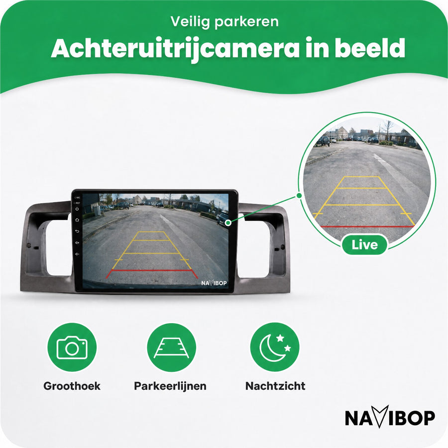 Toyota Corolla | Autoradio | CarPlay & Android Auto | Android 15.0 | 2000 t/m 2007