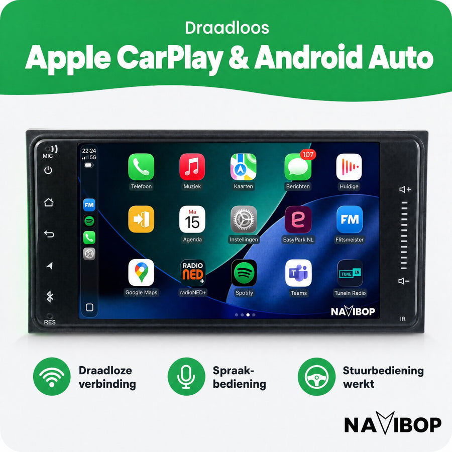 Toyota Corolla RAV4 Toyota Hiace | Autoradio | CarPlay & Android Auto | Android 15.0