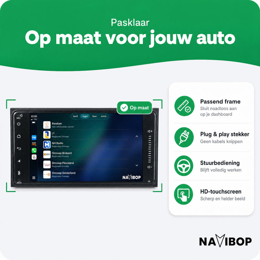 Toyota Corolla RAV4 Toyota Hiace | Autoradio | CarPlay & Android Auto | Android 15.0