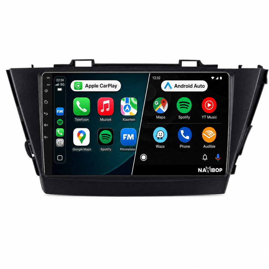 Toyota Prius Plus | Autoradio | CarPlay & Android Auto | Android 15.0 | 2012 t/m 2017