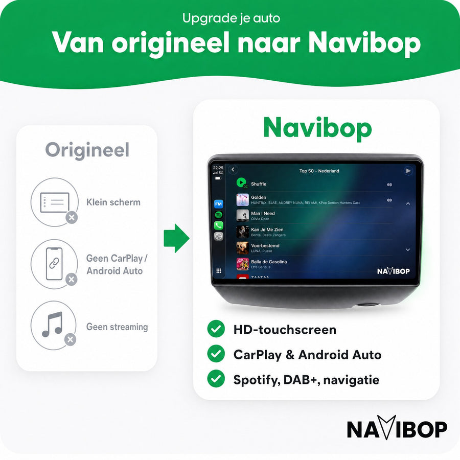 Toyota Yaris | Autoradio | CarPlay & Android Auto | Android 15.0 | 1995 t/m 2003