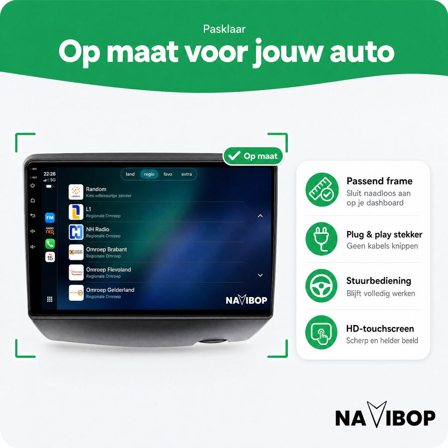 Toyota Yaris | Autoradio | CarPlay & Android Auto | Android 15.0 | 1995 t/m 2003