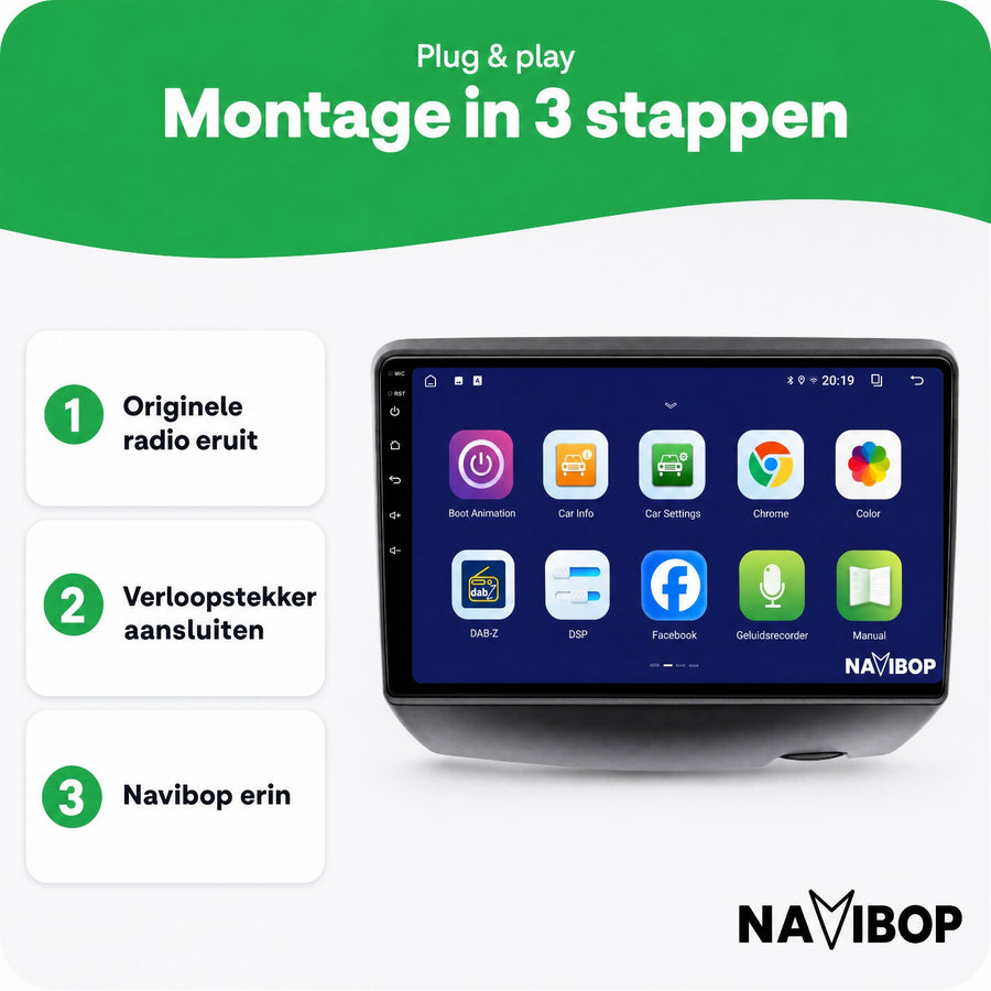 Toyota Yaris | Autoradio | CarPlay & Android Auto | Android 15.0 | 1995 t/m 2003