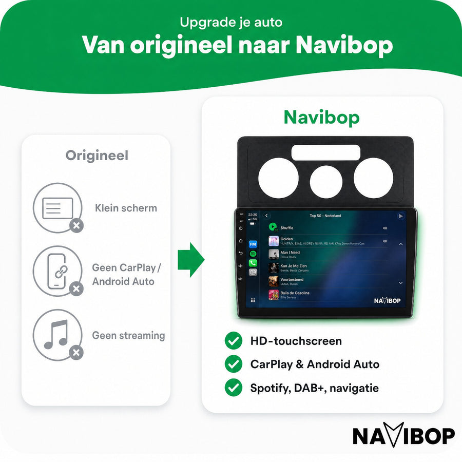 Volkswagen Caddy | Autoradio | CarPlay & Android Auto | Android 15.0 | 2003 t/m 2018