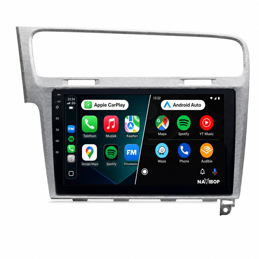 Volkswagen Golf Grijs | Autoradio | CarPlay & Android Auto | Android 15.0 | 2013 t/m 2020