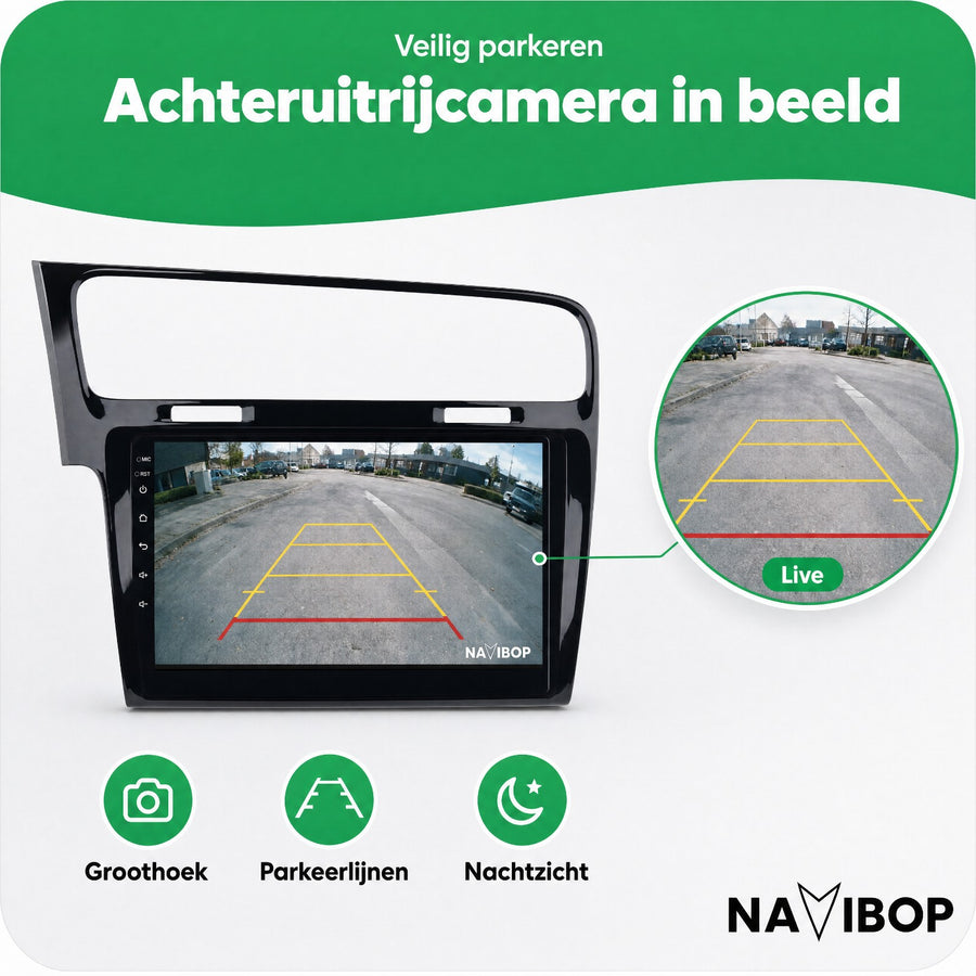 Volkswagen Golf Zwart | Autoradio | CarPlay & Android Auto | Android 15.0 | 2013 t/m 2020