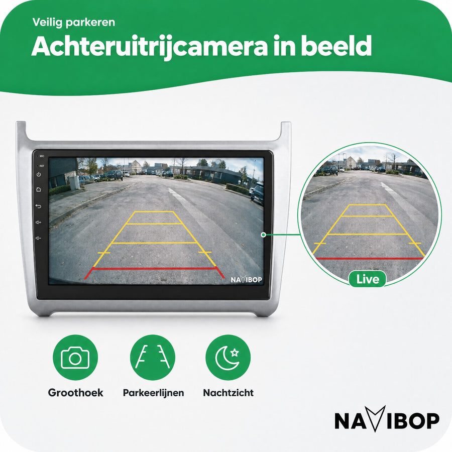 Volkswagen Polo + 2013 Zilver | Autoradio | CarPlay & Android Auto | Android 15.0
