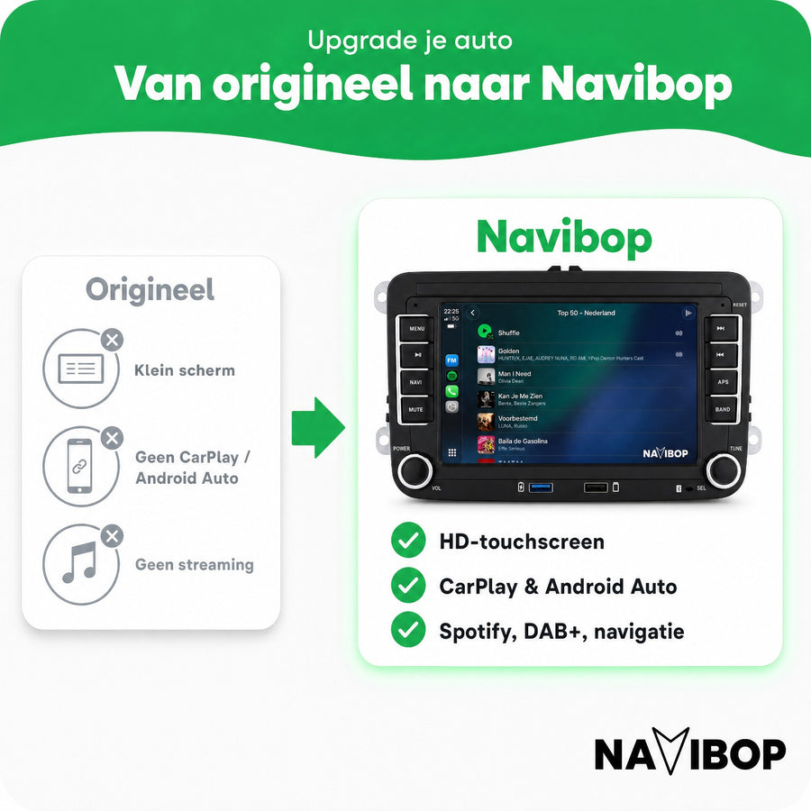 Volkswagen Seat Skoda Met Usb | Autoradio | CarPlay & Android Auto | Android 15.0