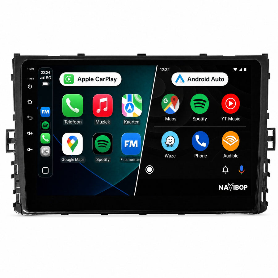 Volkswagen T-cross T-roc Bora Transporter T6 Jetta Polo | Autoradio | CarPlay & Android Auto | Android 15.0 | 2015 t/m 2022