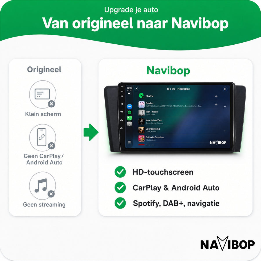 Volvo V70 XC70 S60 | Autoradio | CarPlay & Android Auto | Android 15.0 | 2000 t/m 2009
