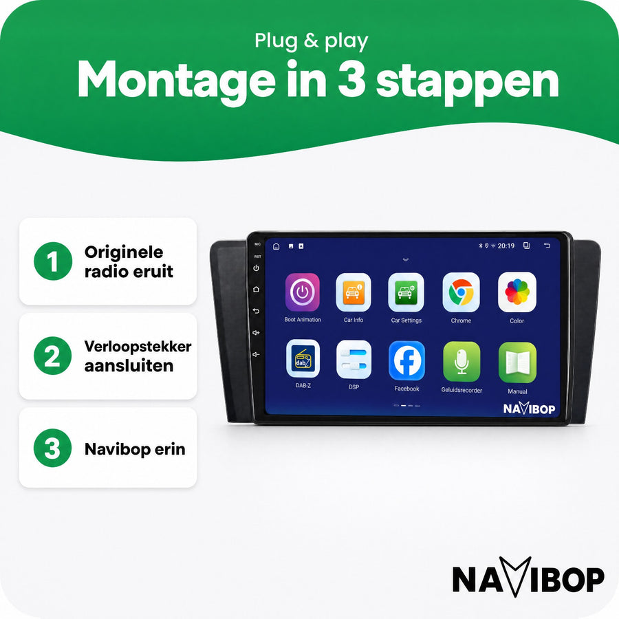 Volvo V70 XC70 S60 | Autoradio | CarPlay & Android Auto | Android 15.0 | 2000 t/m 2009