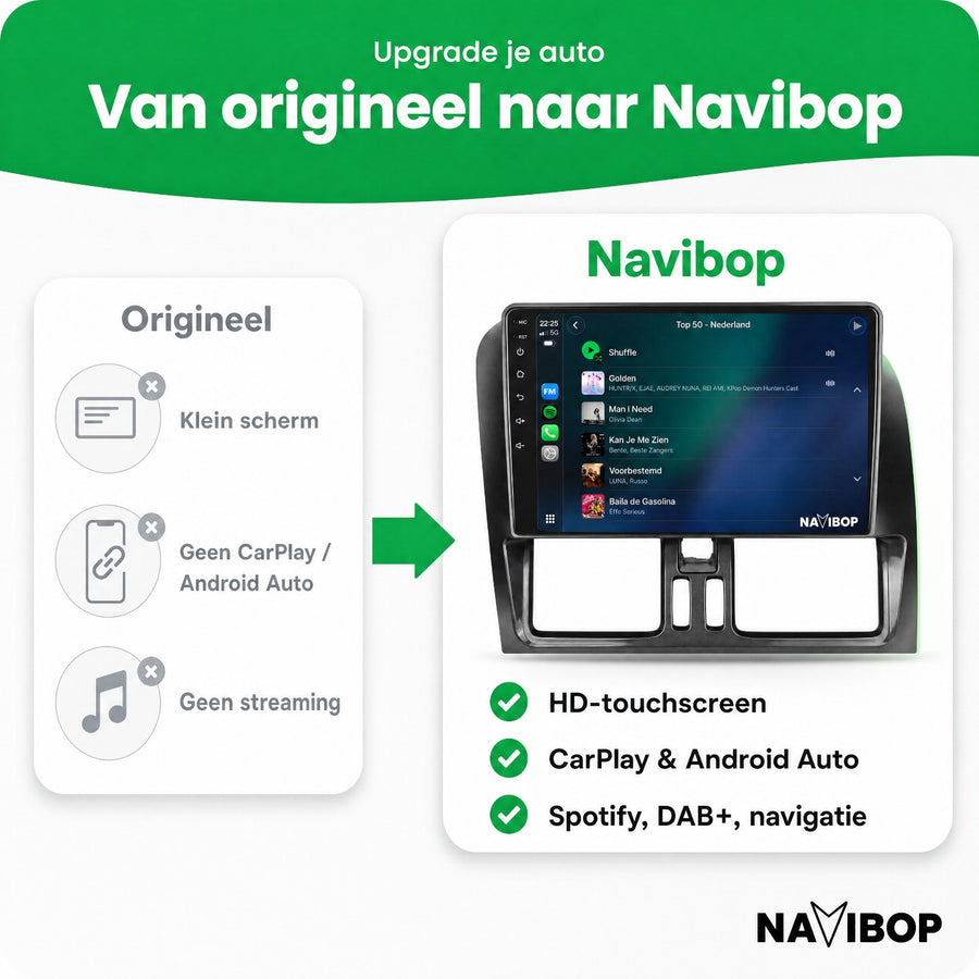 Volvo XC60 | Autoradio | CarPlay & Android Auto | Android 15.0 | 2008 t/m 2017