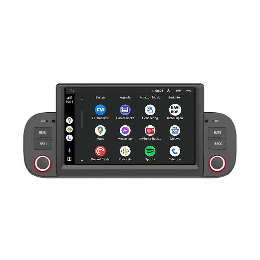 Fiat Panda | Autoradio | CarPlay & Android Auto | Android 15.0 | 2013 t/m 2020