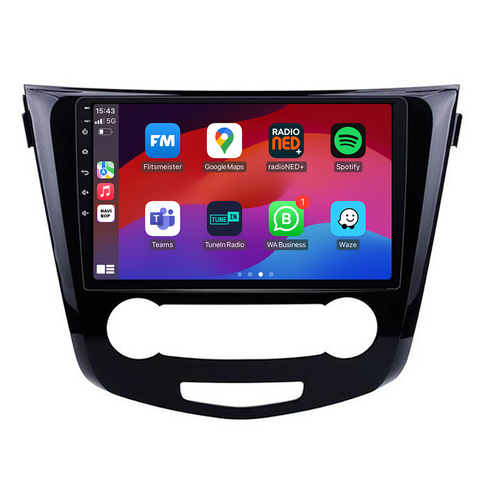 Nissan X-trail | Autoradio | CarPlay & Android Auto | Android 15.0 | 2013 t/m 2022