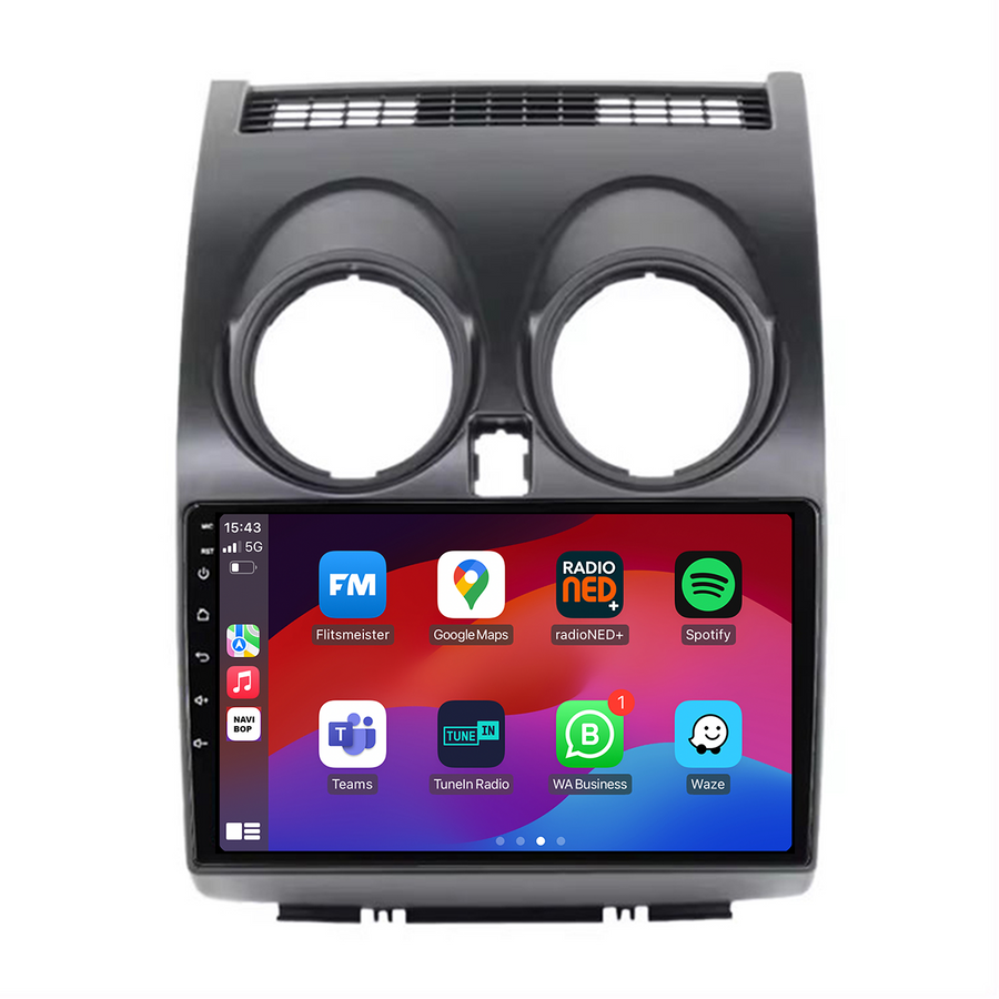 Nissan Qashqai | Autoradio | CarPlay & Android Auto | Android 15.0 | 2006 t/m 2013