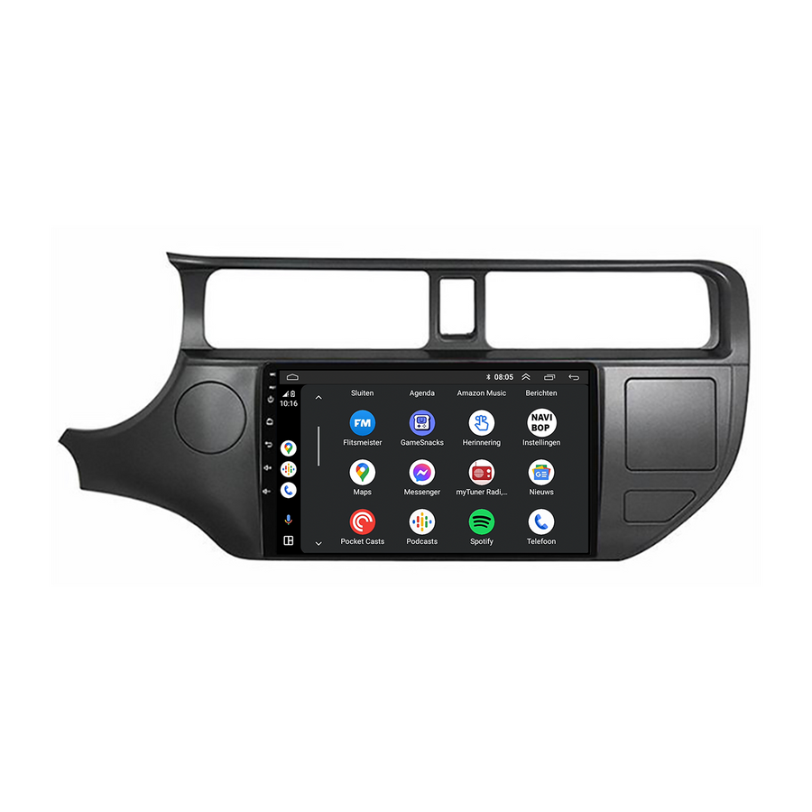 Kia Rio | Autoradio | CarPlay & Android Auto | Android 15.0 | 2011 t/m 2015