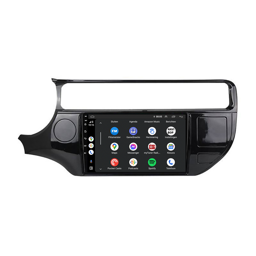 Kia Rio | Autoradio | CarPlay & Android Auto | Android 15.0 | 2015 t/m 2018