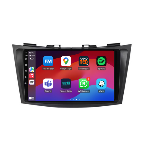 Suzuki Swift | Autoradio | CarPlay & Android Auto | Android 15.0 | 2011 t/m 2015