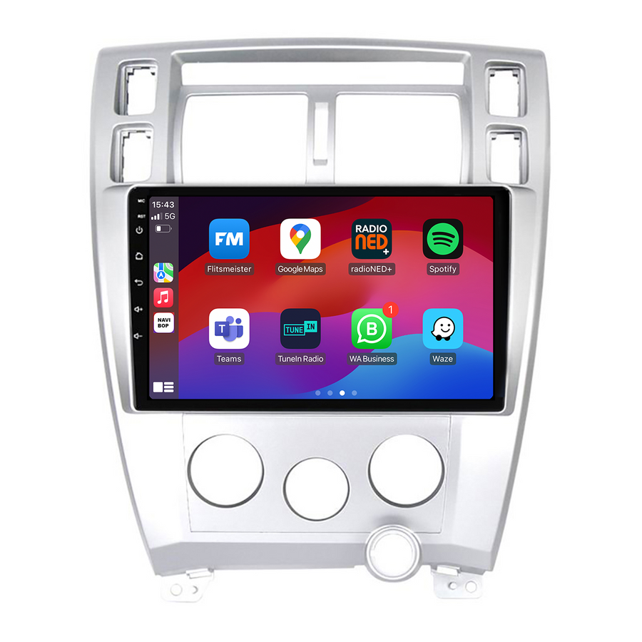 Hyundai Tucson | Autoradio | CarPlay & Android Auto | Android 15.0 | 2006 t/m 2013