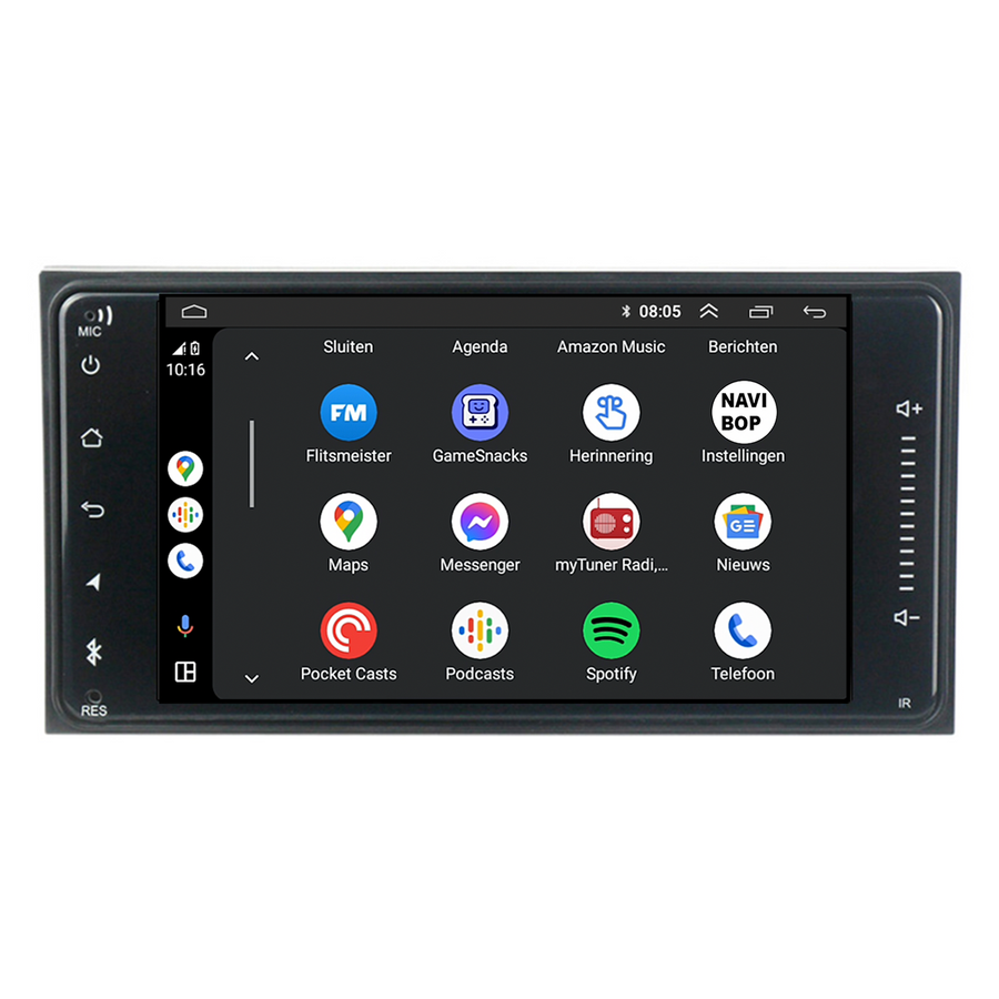 Toyota Mr2 | Autoradio | CarPlay & Android Auto | Android 15.0 | 1999 t/m 2013