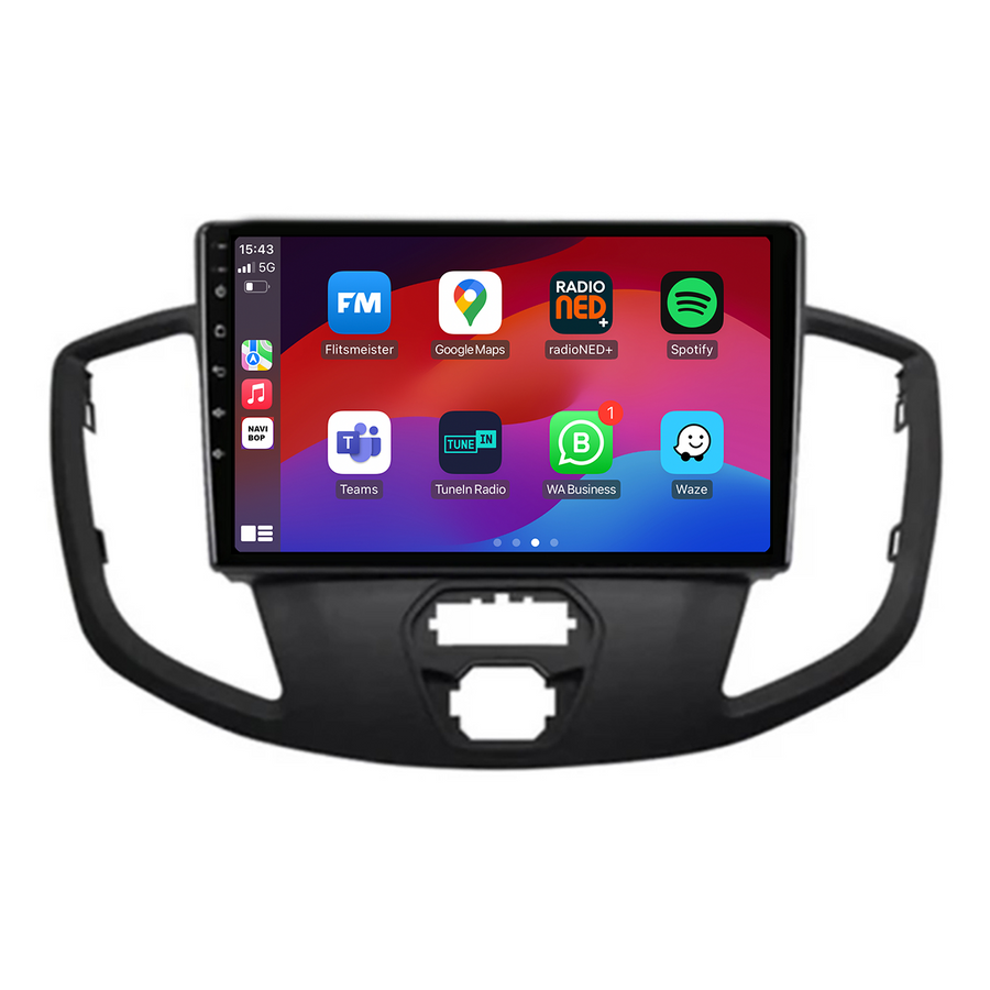 Ford Transit | Autoradio | CarPlay & Android Auto | Android 15.0 | 2014 t/m 2018